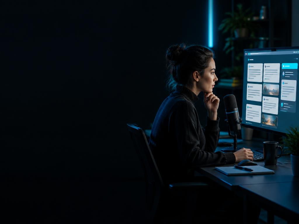 Content strategist preparing structured answers for search and voice assistants